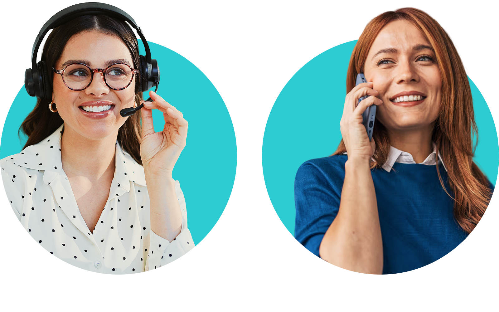 receptionist and a caller connection